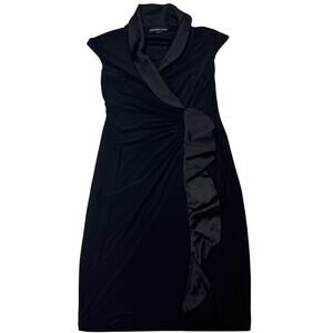 American Living Black Midi Collared Dress Size 8